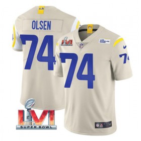 Miesten Los Angeles Rams NFL Pelipaita Merlin Olsen 74 Bone 2022 Super Bowl LVI Vapor Limited